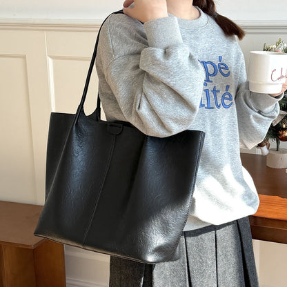 Large-capacity Soft-leather Underarm Shoulder Bag