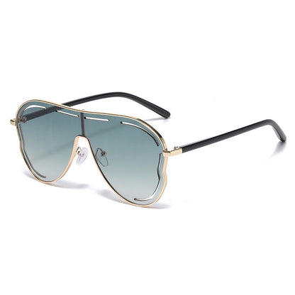 New European And American-style One-piece Oversized Frog-shaped Sunglasses