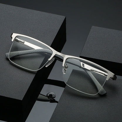 New Anti-blue Light Half Frame Fishing Line Fashion Reading Glasses