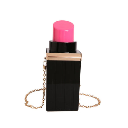 Acrylic Lipstick-shaped Single-shoulder Crossbody Bag