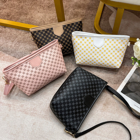 Contrast Color Crossbody Small Square Bag