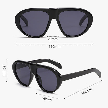 3706 Oversized Aviator Sunglasses, Fashion UV400 Shades For European & American Markets, Ideal For Amazon & Tk Cross-border E-commerce