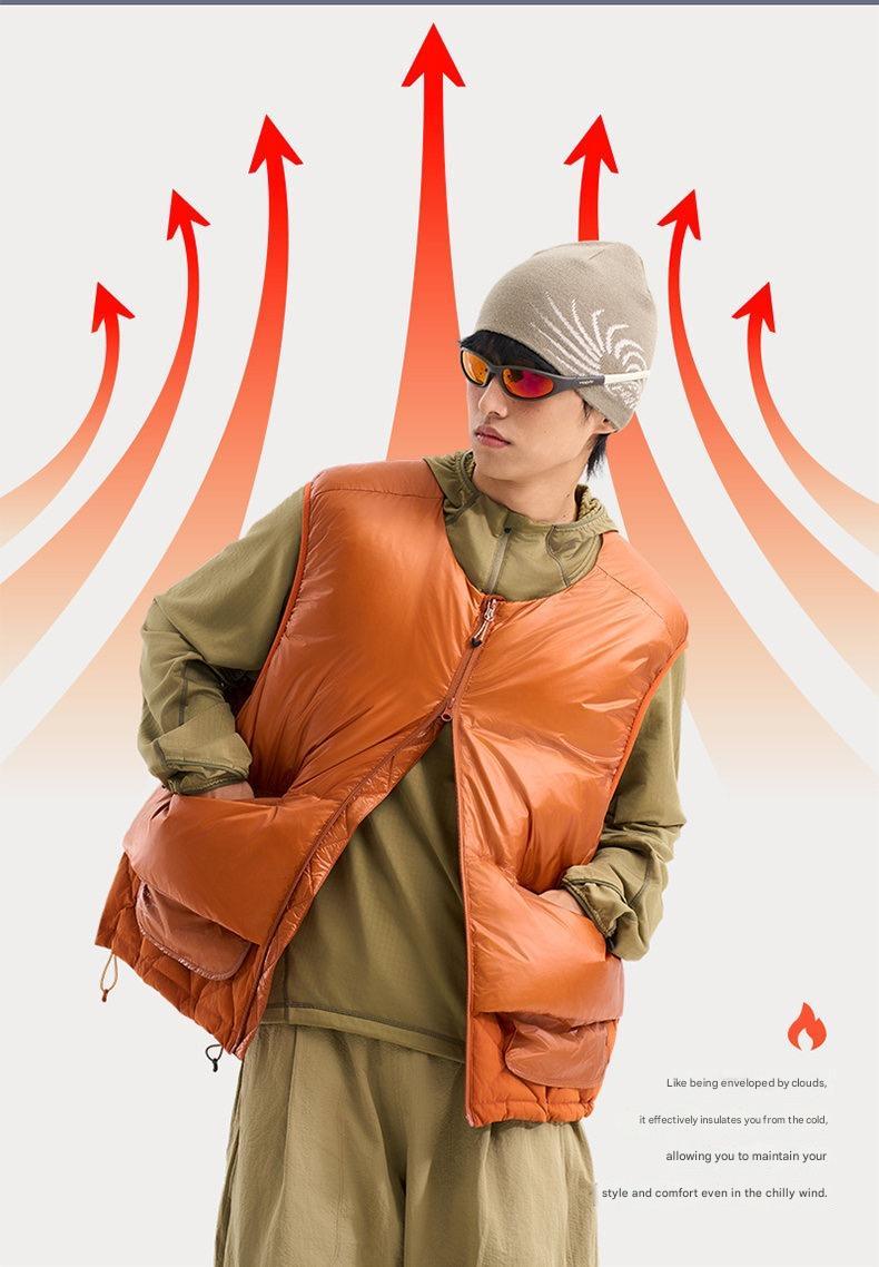 Winter Duck Down Vest Sleeveless Warm Layering Gilet For Men & Women