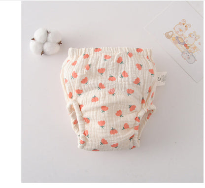 Gauze Cotton Baby's Ring Urine Training Pants Pure Diaper Pants