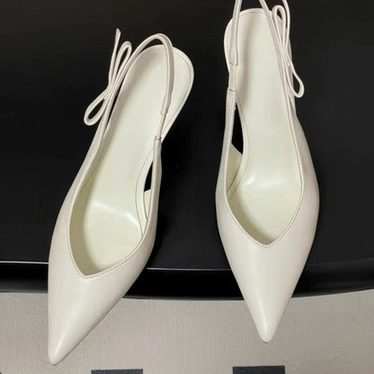 French Leopard Print Pointed Toe Backless Sandals For Women 2026 Summer New Stiletto High Heels Sexy Mature Style Pumps