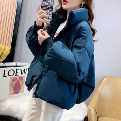 Short Loose-fitting Puffer Jacket For Petite Frames
