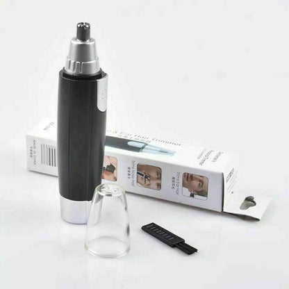 Unisex Electric Nose and Ear Hair Trimmer with LED Light