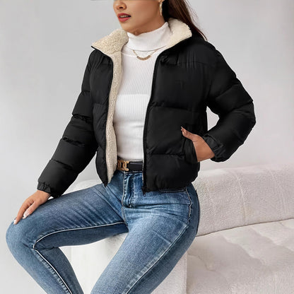 Womens Casual Solid-color Jacket