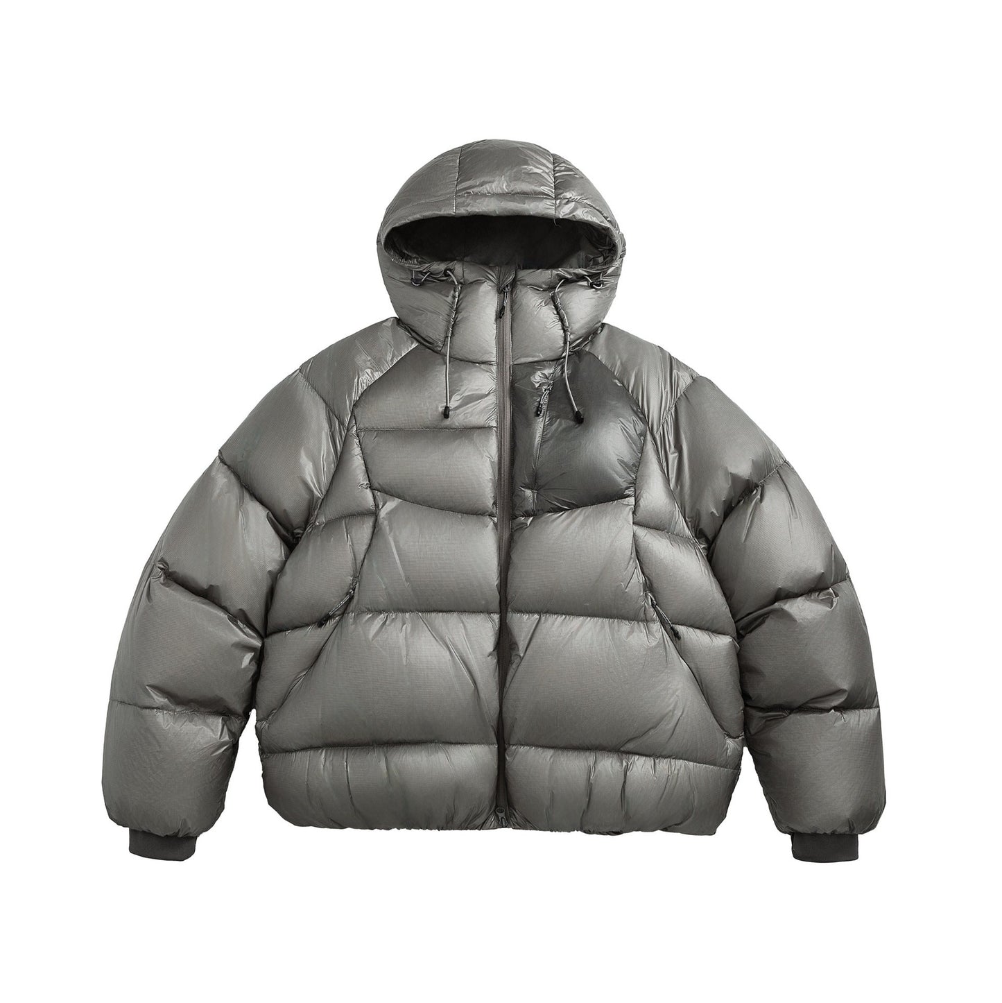 Water-repellent Quilted Hooded Insulated Down Jacket