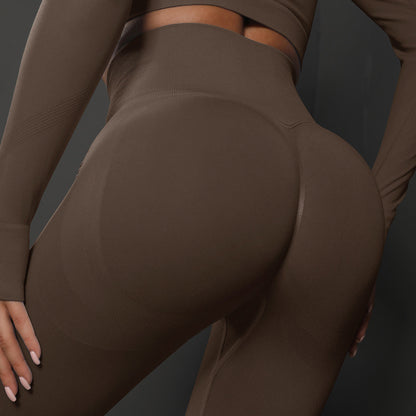 Women Seamless High Waist Yoga Pants Peach Butt Lifting Tights Running Workout Fitness Leggings