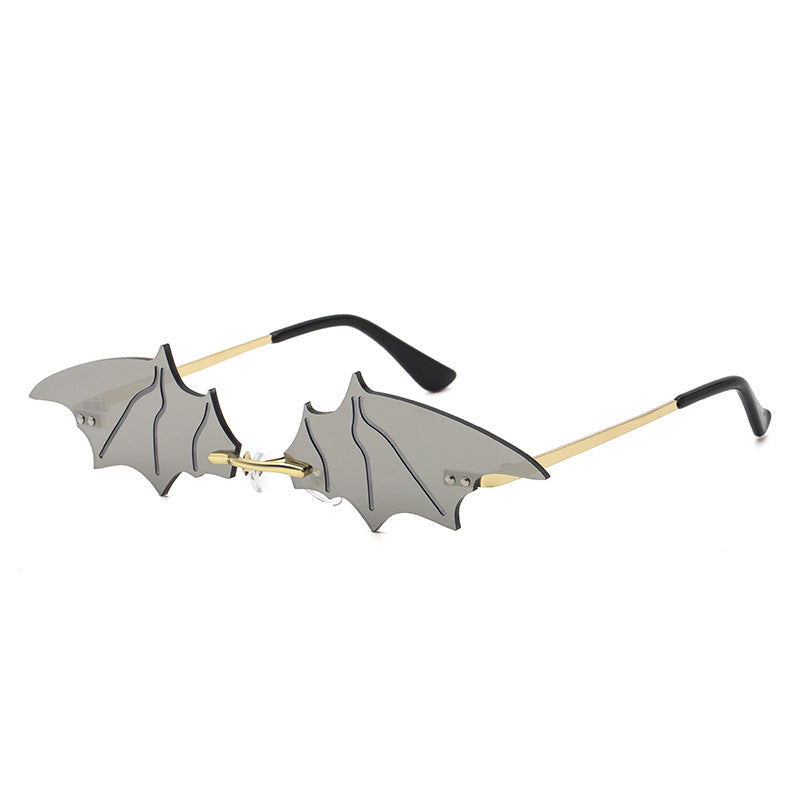 Bat Sunglasses Female Funny Prom Trendy Street Photography Sunglasses Small Frame European And American Fashion Special-Shaped Glasses Sunglasses
