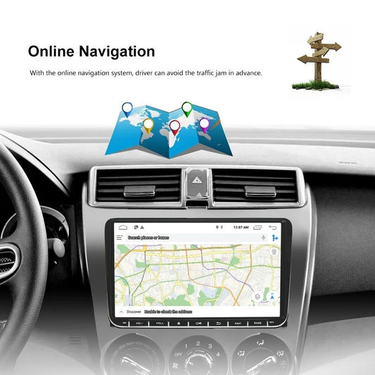 9” Android Car Stereo – Touchscreen GPS Navigation, Bluetooth & Multimedia Player