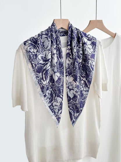 Women's Vintage High-end Outer Silk Scarf