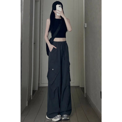 Wide-leg Workwear Casual Pants For Women