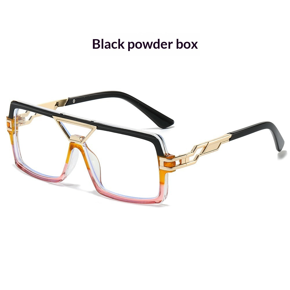 New European And American-style Color-block Sunglasses For Women