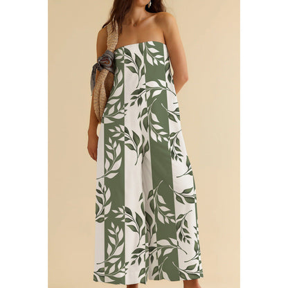 Fashion Top Wide-leg Pants Jumpsuit Women