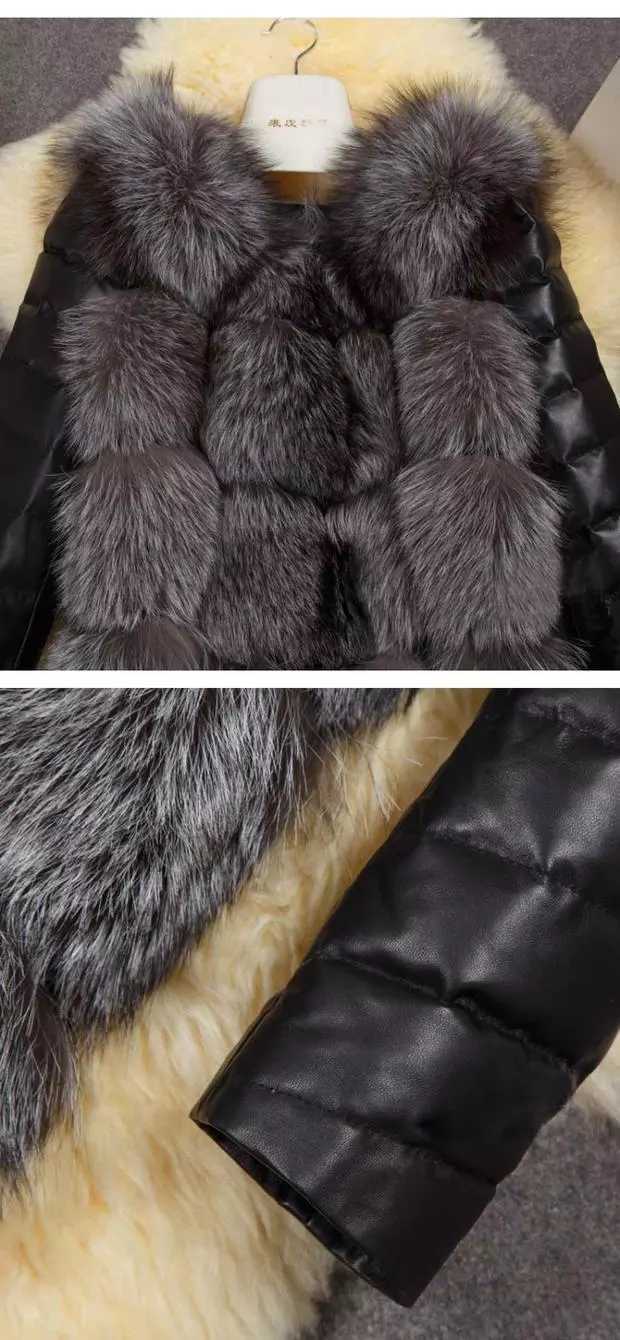 Faux Fur Coat Coat Slim Leather Jacket Women's Clothing