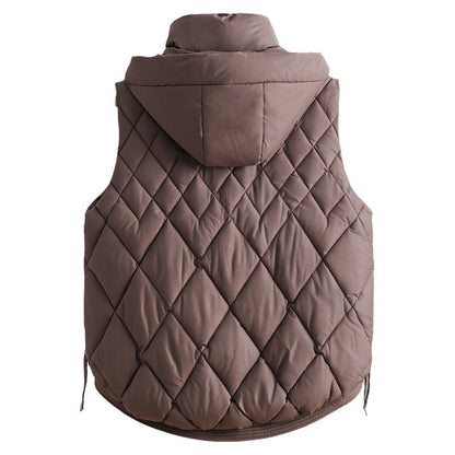 Korean-style Cropped Vest Jacket For Women
