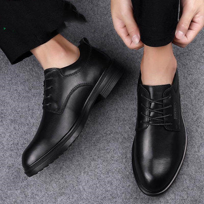 Mulin Sen Summer Leather Formal Shoes In Extra-Large Sizes