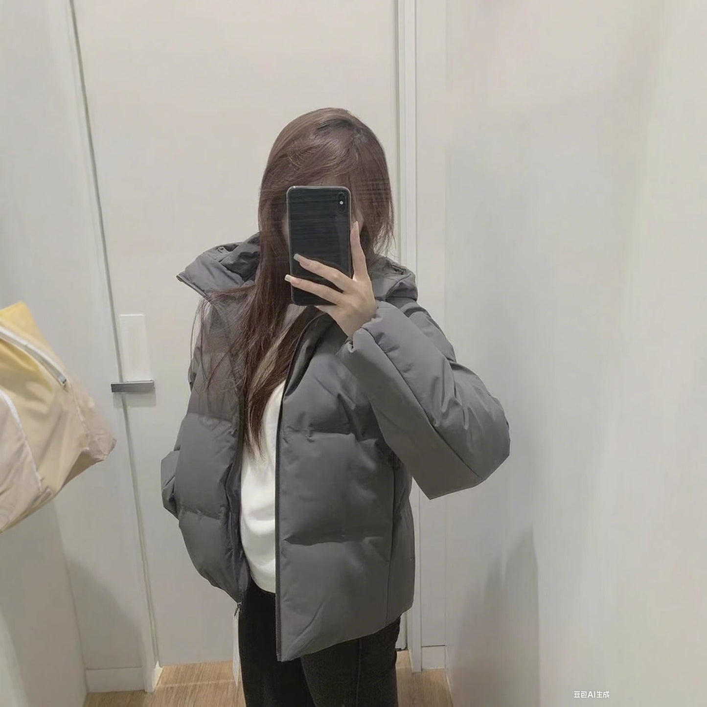 Women's Fashion Short Hooded Cotton-Padded Jacket Coats