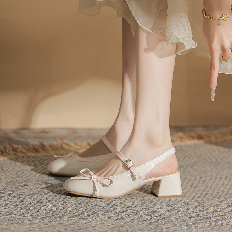 Womens Versatile Sexy Block-heel Pumps