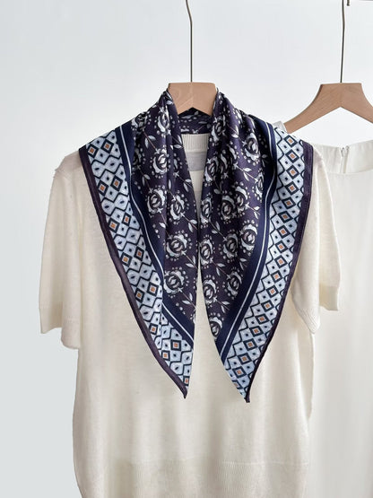 Women's Vintage High-end Outer Silk Scarf
