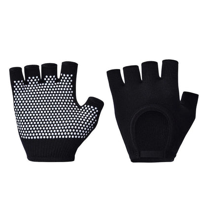 Non-slip Aerial Yoga Cotton Breathable Half-finger Gloves