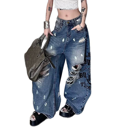 Retro Hip-hop Letter-printed Export Jazz Dance Pants