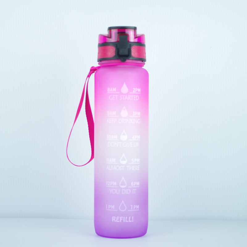1000ml Transparent Kawaii Water Bottle with Infuser