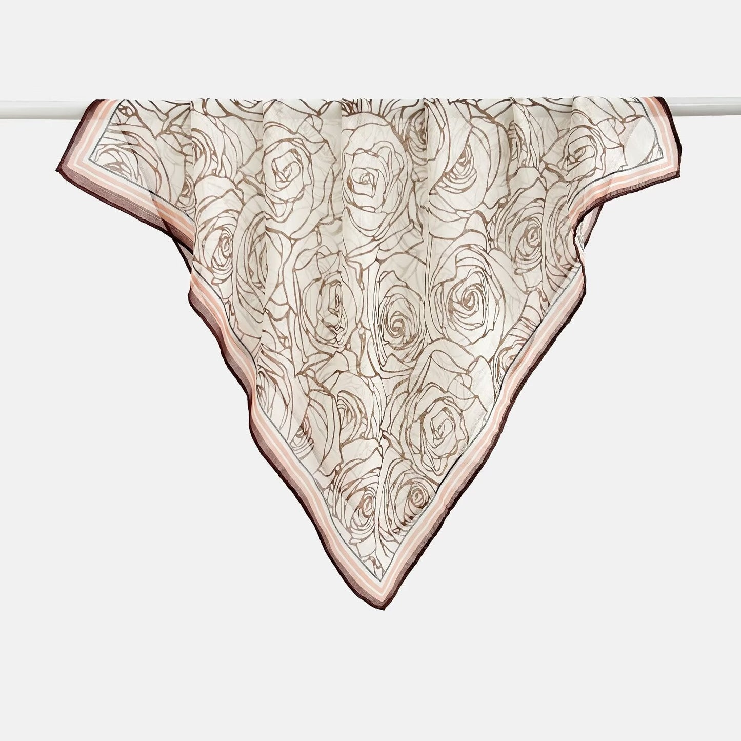 Versatile Printed Thin Square Scarf