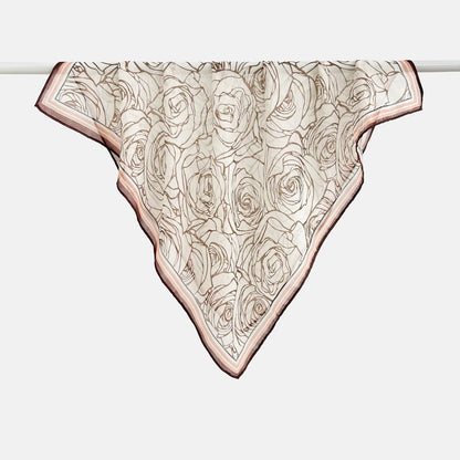 Versatile Printed Thin Square Scarf