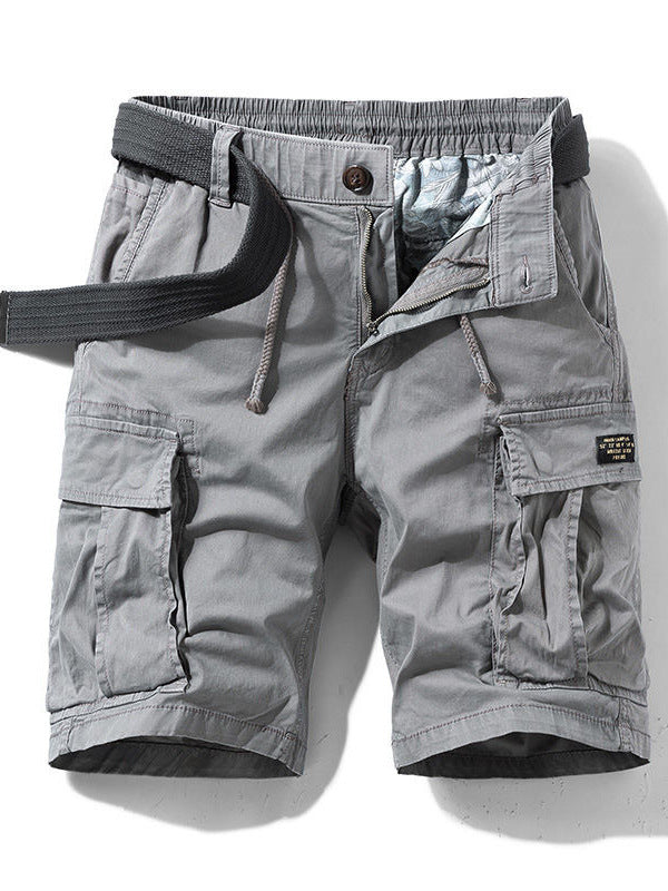 Army Green Cargo Shorts Men's Summer Japanese Style Cityboy Heavy Casual Pants Straight Vintage Pants
