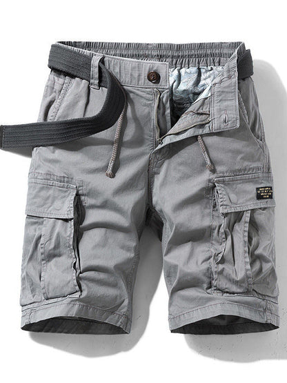 Army Green Cargo Shorts Men's Summer Japanese Style Cityboy Heavy Casual Pants Straight Vintage Pants