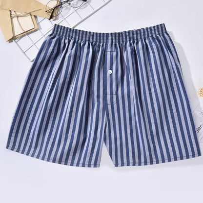 Men's Casual Arrow Print Plaid Boxer Briefs