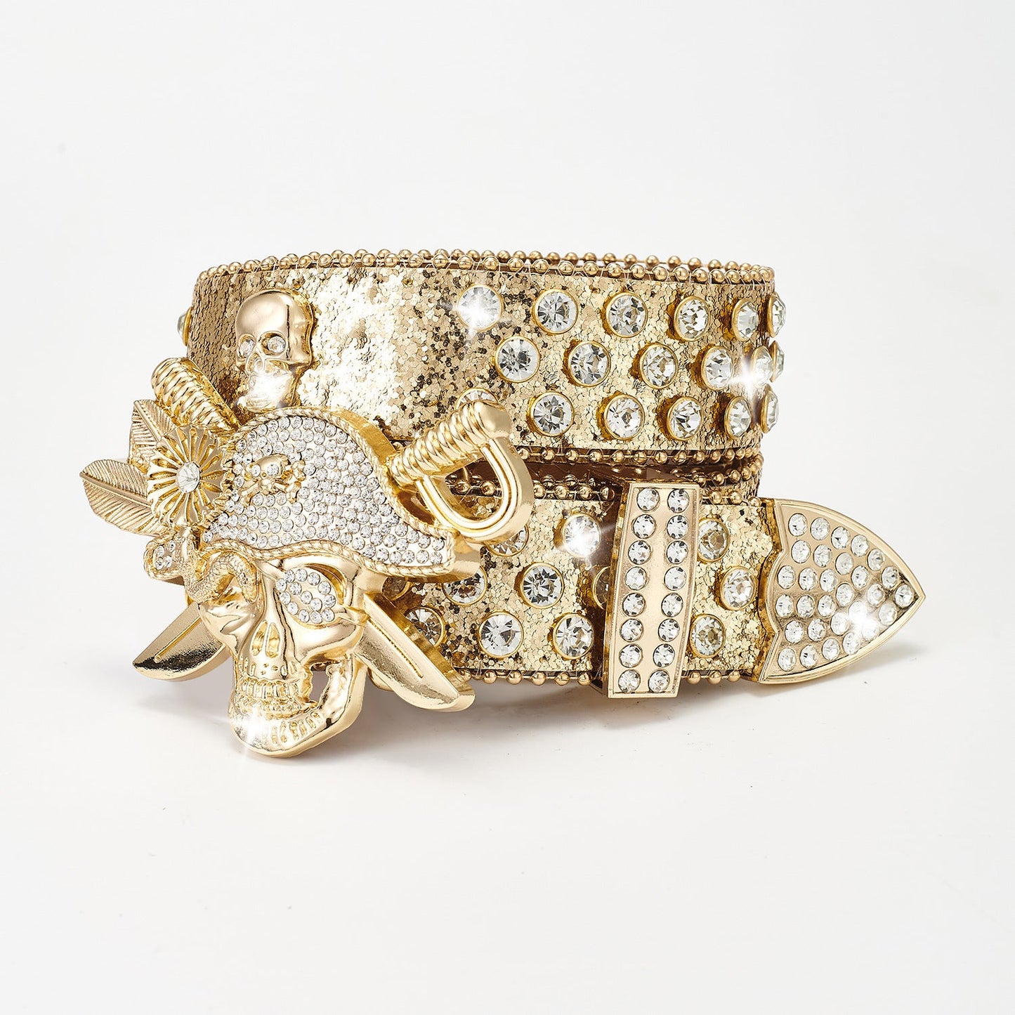 Punk Pirate Rhinestone Punk Fashion Belt