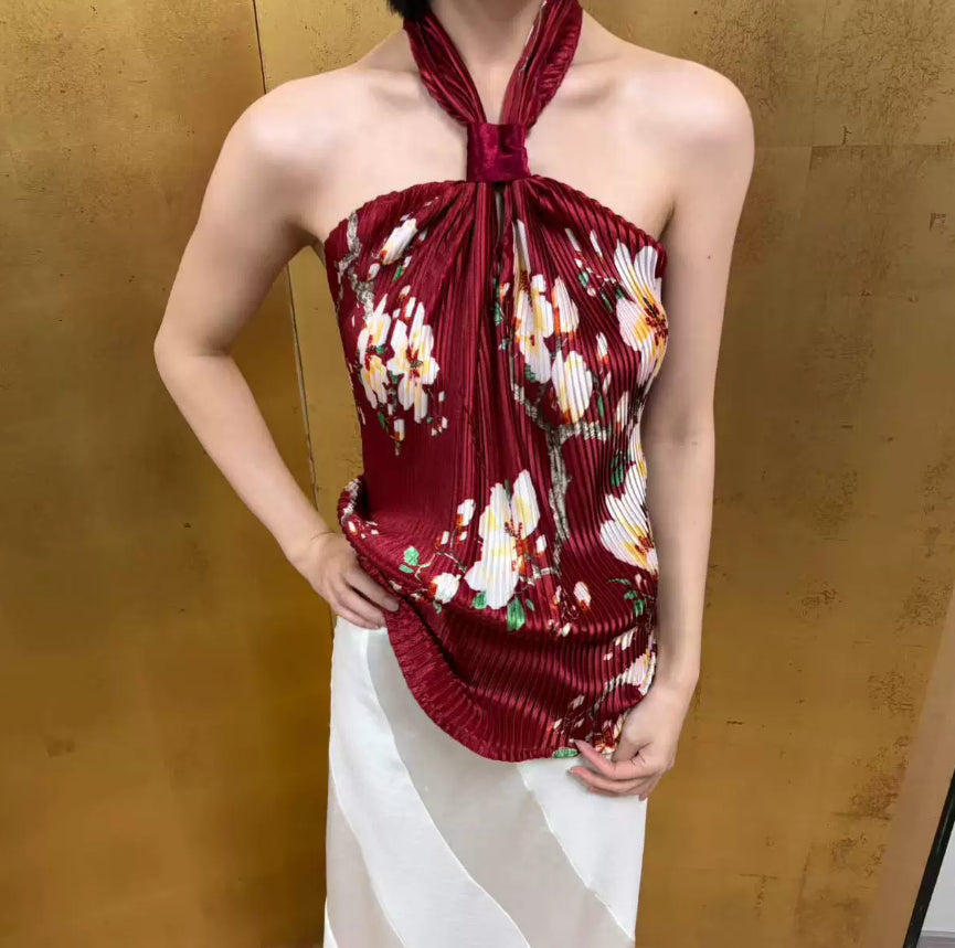 Subtle Sheen And Pleated Design In A One-piece Style