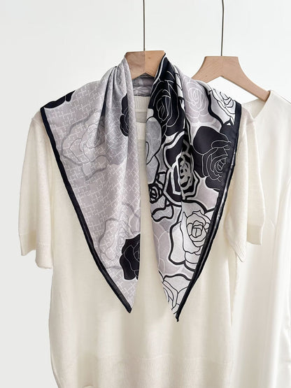 Women's Vintage High-end Outer Silk Scarf