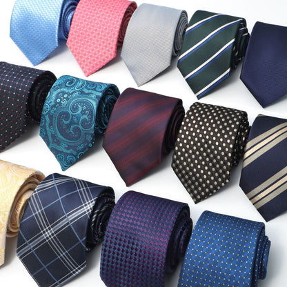 Usiness Striped Hand-stitched Polyester Tie