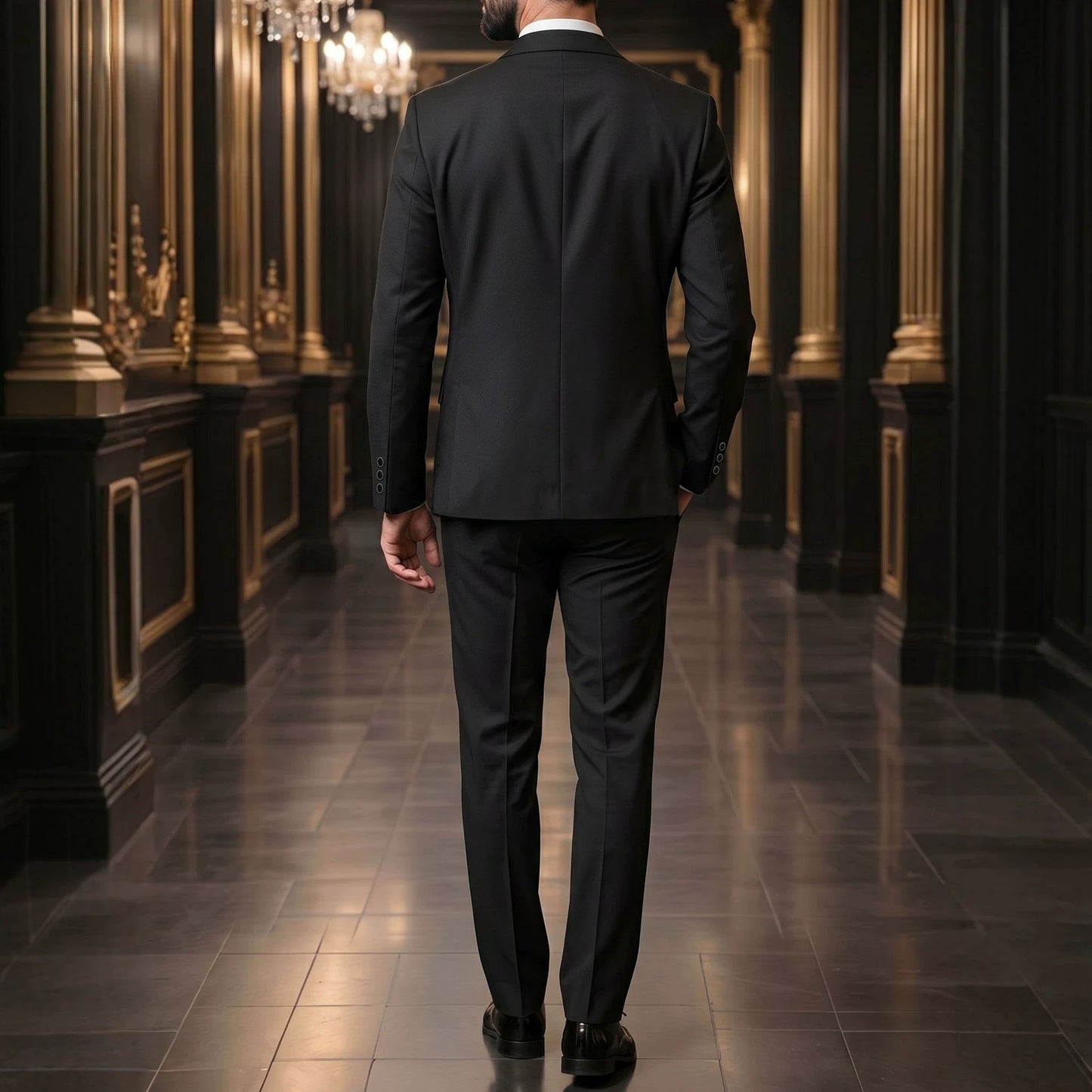 Mens Beaded Evening Suit Set