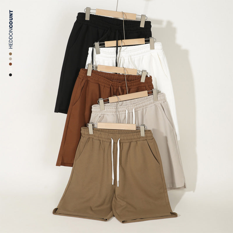 Mens Split-leg Athletic Five-point Shorts
