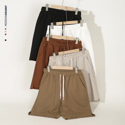 Mens Split-leg Athletic Five-point Shorts