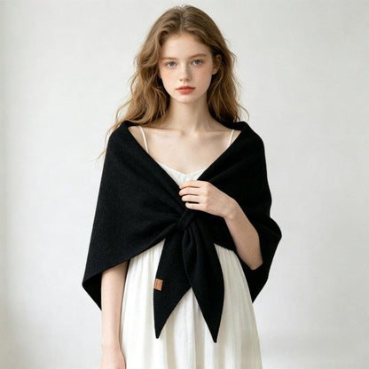 Wool Large Triangle Scarf Shawl