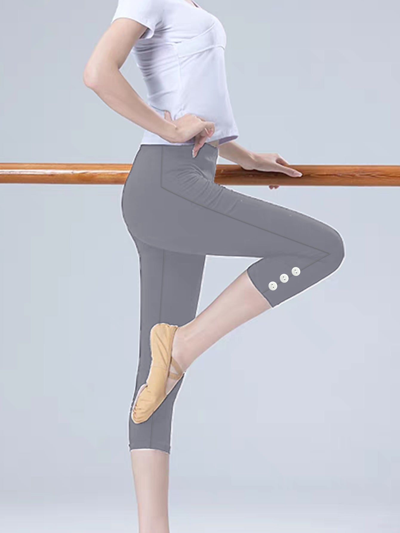 Capri Leggings For Women High Waisted Capris Tummy Control Yoga Pants With Pockets Workout Cycling Tights