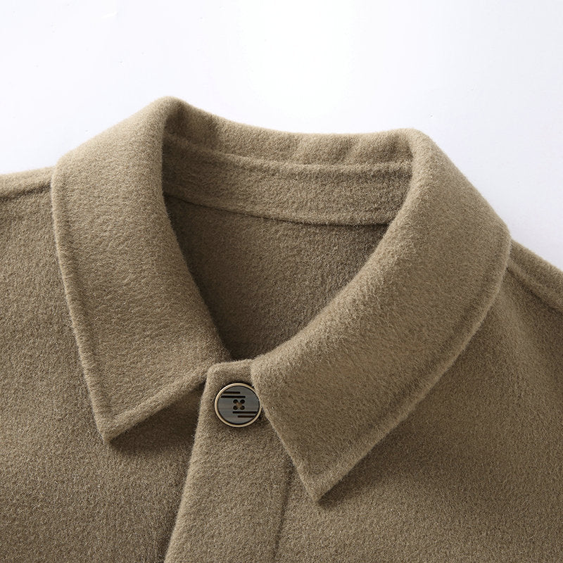 Trench Coat Shirt-style Wool Overcoatnon-cashmere