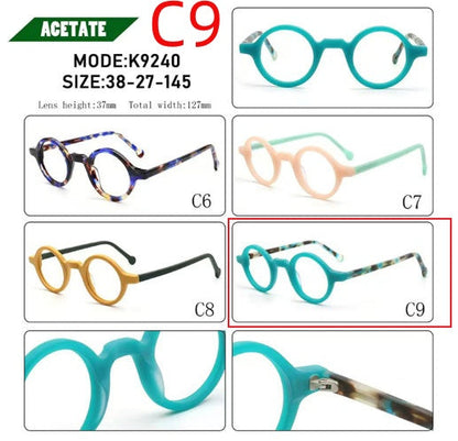 Acetate Board Retro Anti-blue Light Glasses