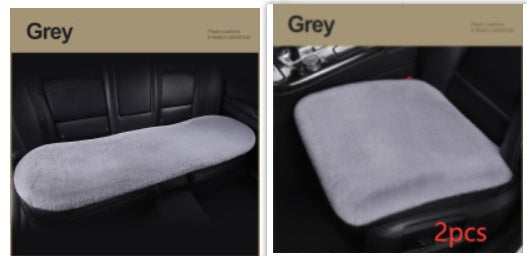 Car Seat Winter Plush Single Seat Square Cushion