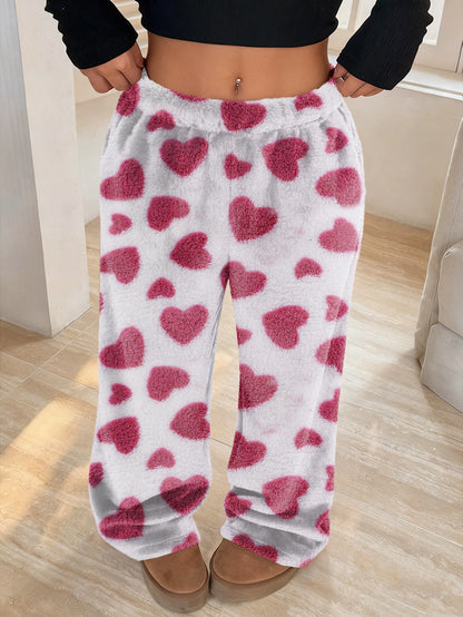 Straight-leg Wide-leg Pants Fashionable Plush  For Women