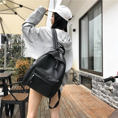 Fashion Campus Casual Pu Leather Backpack Women