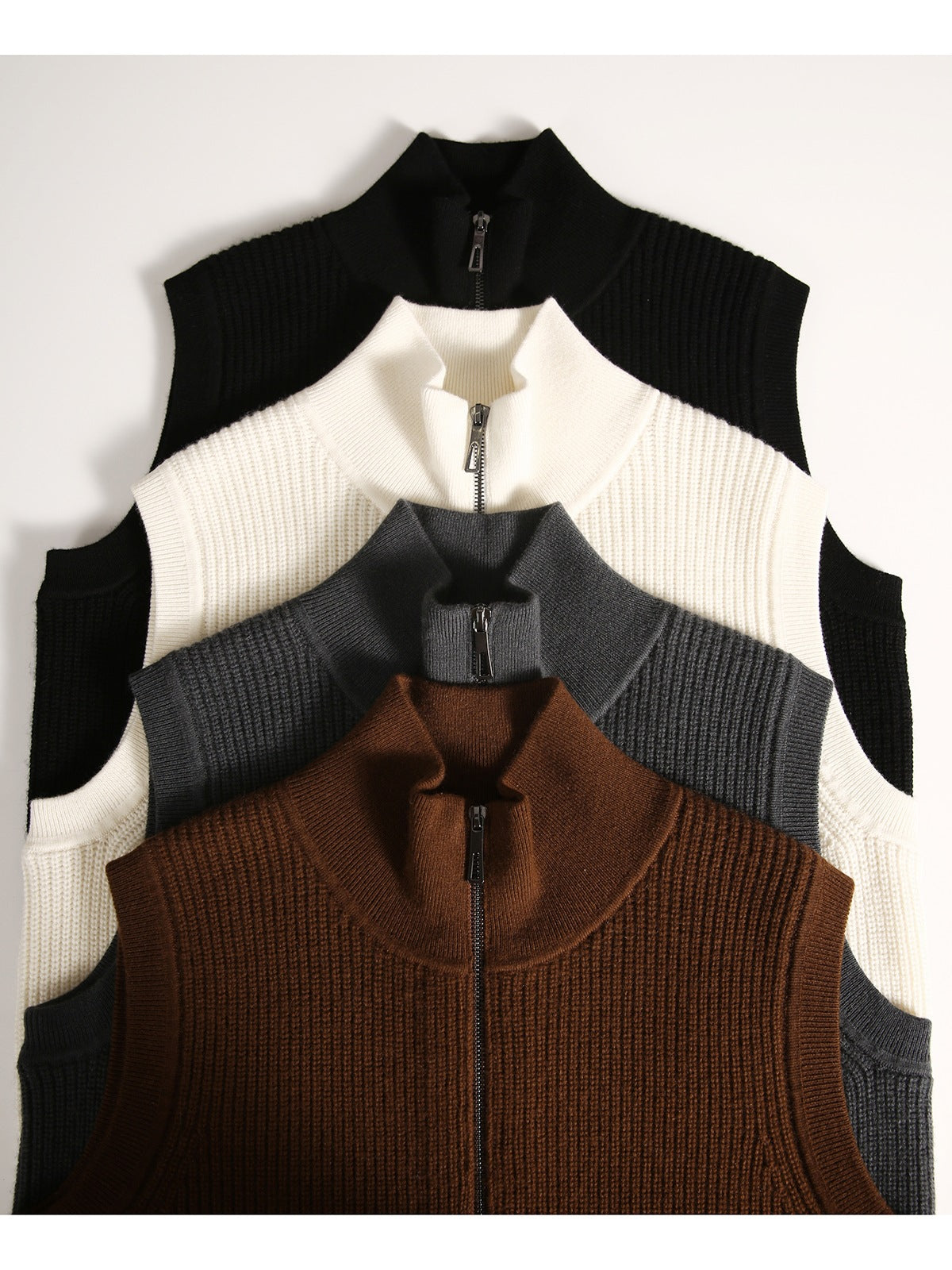 Women's Wool Loose-Knit Cardigan Vest