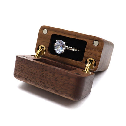 Walnut Magnet Ring Box